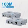 HDMI KVM USB Extender Over Single CAT 5E/6/7 Cable 1080P HD Transmitter Receiver 100m RJ45 Network HDMI KVM Extender with 2 USB Out for PC DVD HDTV view 2