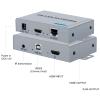 HDMI KVM USB Extender Over Single CAT 5E/6/7 Cable 1080P HD Transmitter Receiver 100m RJ45 Network HDMI KVM Extender with 2 USB Out for PC DVD HDTV view 4
