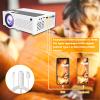 Aokang Projector, Mini Projector 1080P Full HD Supported, Portable Outdoor Movie Projector Compatible with Smartphone,TV Stick, PS4 & X-Box, PC, Smartphone/Tablet, USB TF, White. view 2