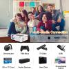 Aokang Projector, Mini Projector 1080P Full HD Supported, Portable Outdoor Movie Projector Compatible with Smartphone,TV Stick, PS4 & X-Box, PC, Smartphone/Tablet, USB TF, White. view 4
