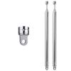 POBADY 2 PCS Radio Antenna FM Portable Telescopic 8 Section Antenna 72CM/28.3IN for TV Radio DAB FM/AM Stereo Reception view 1