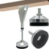 2 Pack Adjustable Height Bed Support Legs - Heavy Duty Steel, Suitable for Bed Frames, Center Slats, Cabinets & Furniture view 1