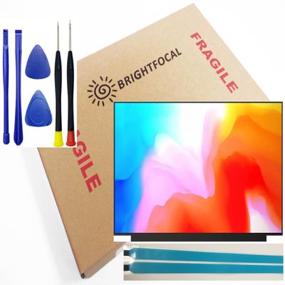 BRIGHTFOCAL New Screen Replacement for HP 15-dw0023cl 6MW66UA 15.6" HD WXGA 1366 x 768 LED LCD Screen Display with Tape and Tool