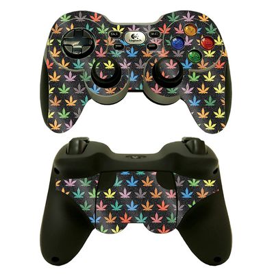MightySkins Glossy Glitter Skin Compatible with Logitech Wireless Gamepad F710 - Sticky Icky Icky | Protective, Durable High-Gloss Glitter Finish | Easy to Apply and Change Styles | Made in The USA