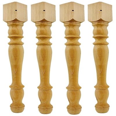 Highland Manor Wood Products Sunbury Dining Table Leg - 29" Tall x 2 1/4" Wide (Maple) (Set of 4)