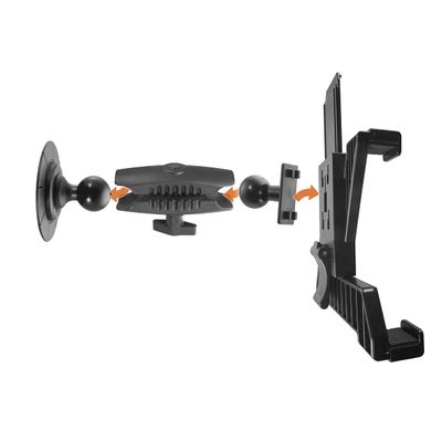 iBOLT Customizable Industry Standard VHB Industrial Adhesive Mount - Featuring Our Heavy Duty 25mm / 1 inch Dual Socket Ball Mount- for Phones, Tablets, Barcode scanners, Vesa 75/100, etc.