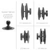 iBOLT Customizable Industry Standard VHB Industrial Adhesive Mount - Featuring Our Heavy Duty 25mm / 1 inch Dual Socket Ball Mount- for Phones, Tablets, Barcode scanners, Vesa 75/100, etc. view 4