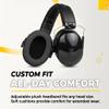TradeSmart NRR 28 Earmuffs  Professional Hearing Protection for Construction, Yardwork, DIY, & Sports  Adjustable Fit view 4