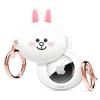elago l LINE Friends Silicone Case Compatible with Apple AirTag 2nd Gen (2026) & 1st Gen Tracker - Full Protection, Keychain Included, Slim and Simple Design, Scratch-Free, Drop Protection [Official Merchandise] (CONY) view 1