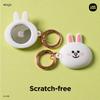 elago l LINE Friends Silicone Case Compatible with Apple AirTag 2nd Gen (2026) & 1st Gen Tracker - Full Protection, Keychain Included, Slim and Simple Design, Scratch-Free, Drop Protection [Official Merchandise] (CONY) view 4