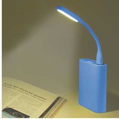 1pc Foldable USB Led Light Mini Portable Flexible Book Light Mobile Power Computer Laptop Light Blue