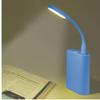 1pc Foldable USB Led Light Mini Portable Flexible Book Light Mobile Power Computer Laptop Light Blue view 1