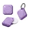 LAUT - HUEX GEM case Compatible with AirTag | Strong Velcro Holder  Violet view 1