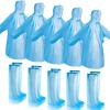 SATINIOR 24 Pack Waterproof Disposable Rain Poncho Sets Include 12 Rain Disposable Poncho and 12 Pairs Shoe Boot Covers for Adults Women Men(Blue) view 1