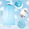 SATINIOR 24 Pack Waterproof Disposable Rain Poncho Sets Include 12 Rain Disposable Poncho and 12 Pairs Shoe Boot Covers for Adults Women Men(Blue) view 3