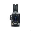 500CM Case, BolinUS Handmade Genuine Real Leather Half Camera Case Bag Cover for Hasselblad 500CM (Black with White Stitch) view 1