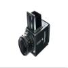 500CM Case, BolinUS Handmade Genuine Real Leather Half Camera Case Bag Cover for Hasselblad 500CM (Black with Black Stitch) view 1