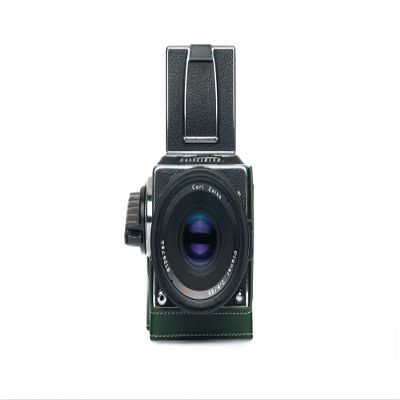 503CW 503CXI Case, BolinUS Handmade Genuine Real Leather Half Camera Case Bag Cover for Hasselblad 503CW 503CXI (Green)