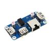 Ethernet/USB HUB HAT (B) for Raspberry Pi Series Board, with 1x RJ45 Ethernet Port, 3X USB 2.0 Ports, Plug-and-Play view 2