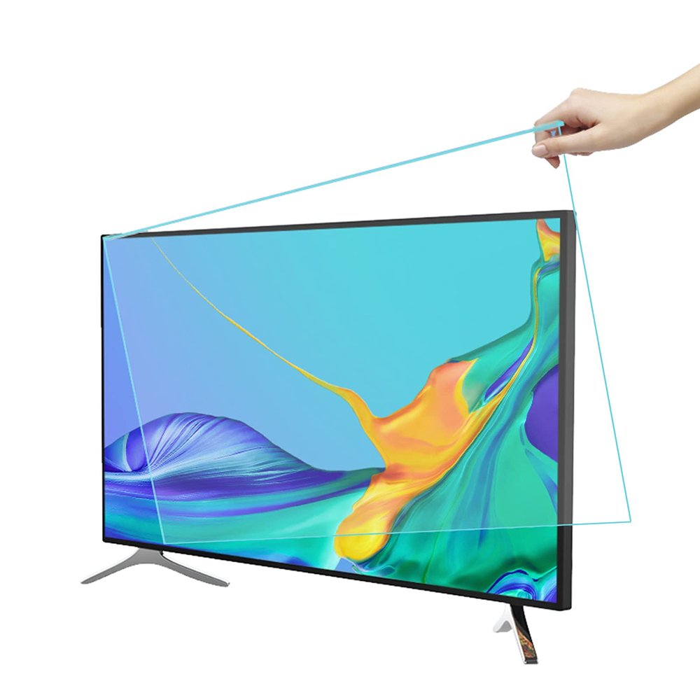 AIZYR Children's Anti-Smash TV Screen Film, Hanging TV Screen Protector Anti-Blue Light Explosion-Proof Filter for Reduce Eye Strain,37in 850 * 490mm