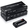 4K HDMI Switcher with Audio Extractor,HD 1080P 4 in 1 Out HDMI Switcher with ARC SPDIF Converter ,3.5mm Stereo Audio view 1