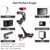 11'' Articulating Friction Magic Arm Super Camera Clamp Mount Cell Phone Holder Action Camera Adapter Kit for DSLR Camera LCD Monitor Vlog Rig Video LED Light Microphone Cage Camcorder Projector view 3
