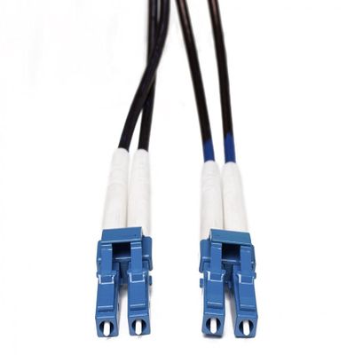 FiberCablesDirect LC LC OS2 Armored Xtreme Fiber Optic Patch Cable Crush-Resistant Corning Glass | 80.0m (262.5ft) | Built for Industrial Installs, Warehouses, Outdoor Conduit