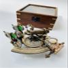 Malla Inc. Nautical 5" Brass Working Navigational Sextant with Compass in Hardwood Box - Marine Sextant view 1