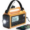 5000 Emergency Weather Radio with AM/FM/NOAA/SW, 5 Ways Powered Solar Hand Crank Alert Radio with LCD Display&SOS, Portable Radio with Cellphone Charger, Flashlight, Reading Lamp, Headphone Jack view 1