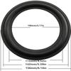 BLLNDX Rubber Ring 2PCS 6.5Inch Black Speaker Rubber Foam Edge Surround Rings Repair Kit for Speaker Repair or DIY view 4