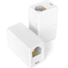 NECABLES 5Pack RJ11 Coupler Phone Line Connector Telephone Cord Adapter RJ11 6P4C Female to Female for Landline Phone and Fax White view 2