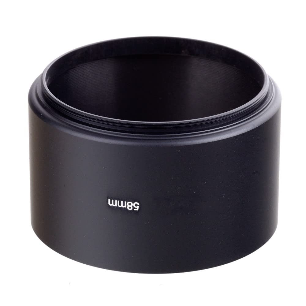 Camera Lens Hood Metal Tele Telephoto 37mm 39mm 40.5mm 43mm 46mm Screw-in Tubular(46mm)