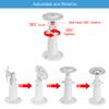 360 Adjustable Wall Mount Compatible with Kasa Indoor Pan/Tilt Smart Security Camera/Kasa 2K QHD Camera Pan/TP-Link Tapo C200, Rustproof Aluminum Alloy Security Bracket White(Not Included Camera) view 3