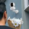 360 Adjustable Wall Mount Compatible with Kasa Indoor Pan/Tilt Smart Security Camera/Kasa 2K QHD Camera Pan/TP-Link Tapo C200, Rustproof Aluminum Alloy Security Bracket White(Not Included Camera) view 4