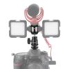 CAMVATE Adjustable 1/4"-20 Ball Head Support with Shoe Mount Adapter + 3-Way Cold Shoe Mount Bundle - 2889 view 3