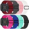 8 Pack Elastic Bands Compatible with Fitbit Versa 3 & Fitbit Versa 4 & Fitbit Sense & Fitbit Sense 2, Adjustable Nylon Sport Strethy Wristband for Fitbit Versa 3 / Versa 4 Smartwatch Women Men view 1