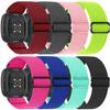 8 Pack Elastic Bands Compatible with Fitbit Versa 3 & Fitbit Versa 4 & Fitbit Sense & Fitbit Sense 2, Adjustable Nylon Sport Strethy Wristband for Fitbit Versa 3 / Versa 4 Smartwatch Women Men view 1