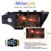 10.1 Inch 2din Android Car Radio Bluetooth Multimedia Video Player Car Stereo GPS Navigation Compatible for Kia K2 2017-2019+4LED Camera+USB ADAS DVR view 2