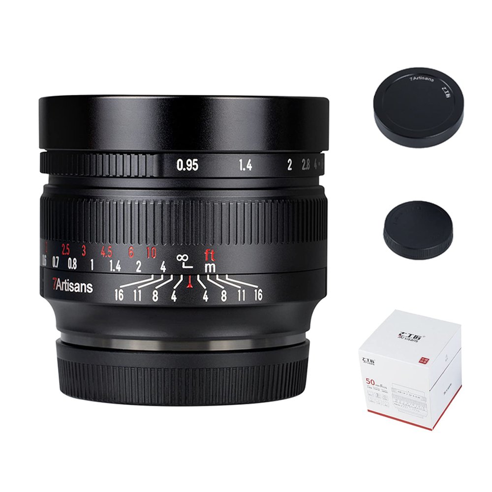 7artisans 50mm F0.95 APS-C Manual Fixed Camera Lens for Nikon Z-Mount Z5 Z6 Z6II Z7 for Nikon ZFC Mirrorless Cameras