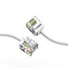 0.5ft (0.2M) Cat6A UTP Super-Slim Ethernet Network Cable 32AWG 0.5 Feet (0.2 Meters) Gigabit LAN Network Cable RJ45 High Speed Patch Cable, White (50 Pack) view 1