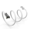 0.5ft (0.2M) Cat.8 S/FTP Ethernet Network Cable 26AWG 0.5 Feet (0.2 Meters) Gigabit LAN Network Cable RJ45 High Speed Patch Cable, White (8 Pack) view 3