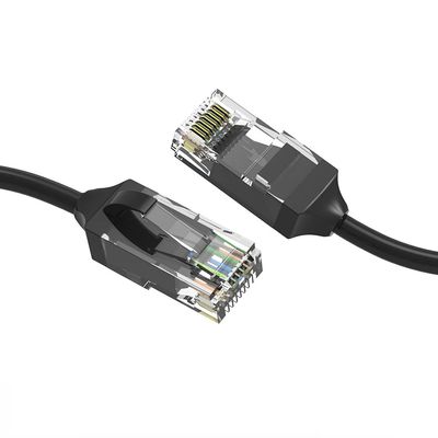 0.5ft (0.2M) Cat.6 28AWG Slim Ethernet Network Cable 0.5 Feet (0.2 Meters) Gigabit LAN Network Cable RJ45 High Speed Patch Cable, Black (20 Pack)
