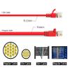 0.5ft (0.2M) Cat6A UTP Slim Ethernet Network Booted Cable 28AWG 0.5 Feet (0.2 Meters) Gigabit LAN Network Cable RJ45 High Speed Patch Cable, Red (2 Pack) view 4