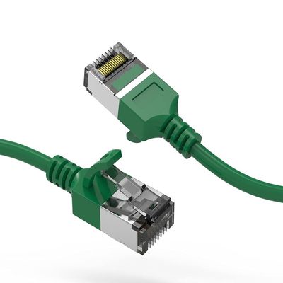 10ft (3M) Cat.8 U/FTP Slim Ethernet Network Cable 30AWG 10 Feet (3 Meters) Gigabit LAN Network Cable RJ45 High Speed Patch Cable, Green (2 Pack)