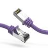 10ft (3M) Cat.8 S/FTP Ethernet Network Cable 26AWG 10 Feet (3 Meters) Gigabit LAN Network Cable RJ45 High Speed Patch Cable, Purple (3 Pack) view 1