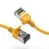 0.5ft (0.2M) Cat.8 U/FTP Slim Ethernet Network Cable 30AWG 0.5 Feet (0.2 Meters) Gigabit LAN Network Cable RJ45 High Speed Patch Cable, Yellow (3 Pack) view 1