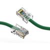 1.5ft (0.5M) Cat6 UTP Ethernet Network Non Booted Cable 1.5 Feet (0.5 Meters) Gigabit LAN Network Cable RJ45 High Speed Patch Cable, Green (2 Pack) view 1