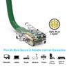1.5ft (0.5M) Cat6 UTP Ethernet Network Non Booted Cable 1.5 Feet (0.5 Meters) Gigabit LAN Network Cable RJ45 High Speed Patch Cable, Green (2 Pack) view 4