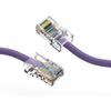 0.5ft (0.2M) Cat6 UTP Ethernet Network Non Booted Cable 0.5 Feet (0.2 Meters) Gigabit LAN Network Cable RJ45 High Speed Patch Cable, Purple (3 Pack) view 1