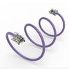 0.5ft (0.2M) Cat6 UTP Ethernet Network Non Booted Cable 0.5 Feet (0.2 Meters) Gigabit LAN Network Cable RJ45 High Speed Patch Cable, Purple (3 Pack) view 3